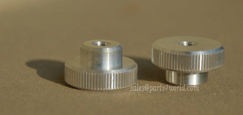 Aluminum stright knurled thumb nuts